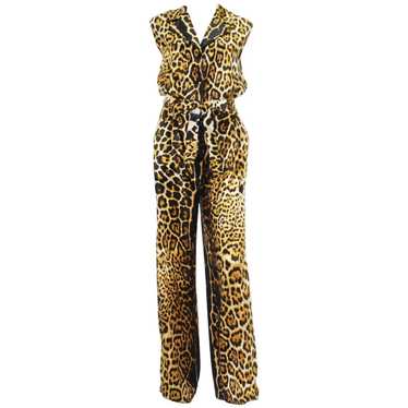 オールインワン・サロペット Saint Laurent Crepe Bustier Jumpsuit SAINT LAURENT Strapless Sequinned Bustier Jumpsuit in Black