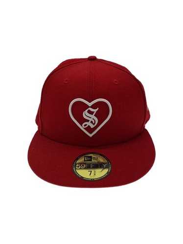 NWT Supreme New Era Red Box Logo Mesh Fitted Hat Cap Mens 7