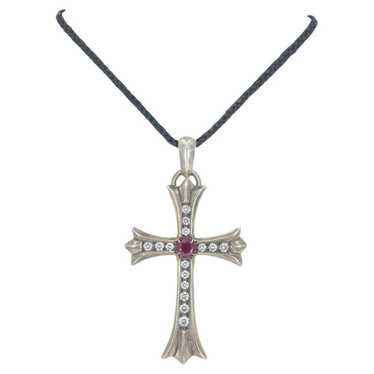Chrome hearts 18k クロムハーツ ruby Chrome Hearts ruby single cross stud earring