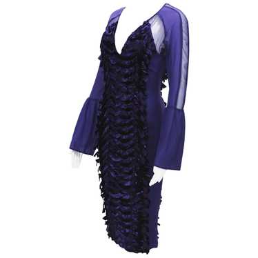 GUCCI★グッチ★素敵！ベルト付きPurple Plum Dress Gucci Pearl Button Shirt Dress - All Lace Long Sleeve in