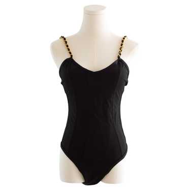 水着・ラッシュガード CHANEL Vintage Swimsuit FWRD Renew Chanel Vintage 1995 One Piece Swimsuit in Black