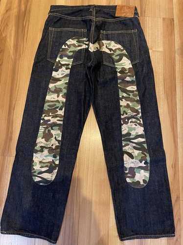EVISU No.2 2001 30×35 緑大黒　ビックカモメ　紅白耳 EVISU No.2 2000 32×35 赤大黒ビックカモメ赤耳エビス