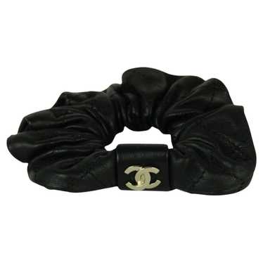 【CHANEL】CC Logo Twilly Dot Hair Scrunchie Black NEW 100%AUTH Chanel 21S Black/White CC 100%Silk Scrunchie