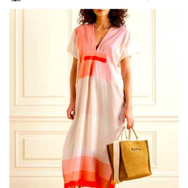 【LEMLEM】jemari fringed ストライプ cotton-blend coverup lemlem Jemari Cotton Blend Cover-Up Caftan Dress | Nordstrom