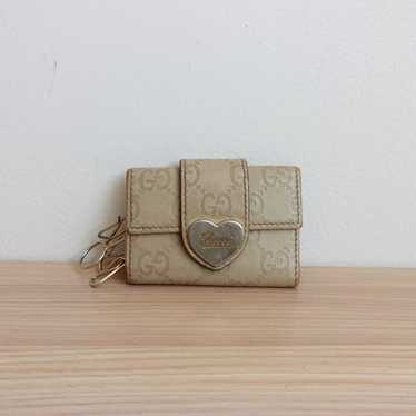 小物 GUCCI Key case shima Ribbon Heart Pink GUCCI Key case shima Ribbon Heart Pink - メルカリ