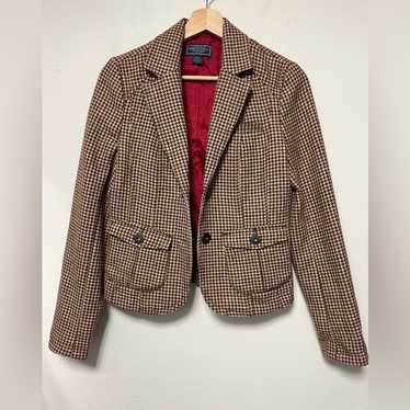 Vintage Y2K DOONEY & BOURKE Houndstooth Check Brown small