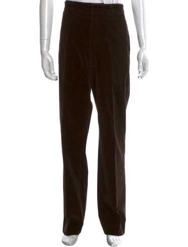 パンツ HERMES VINTAGE CORDUROY TROUSERS vintage HERMES leather trimming corduroy pants | NOIR ONLINE