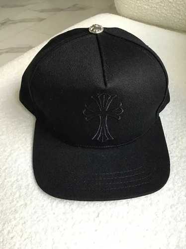 Chrome Hearts Cross Waxed Denim Baseball Cap (CHROME HEARTS