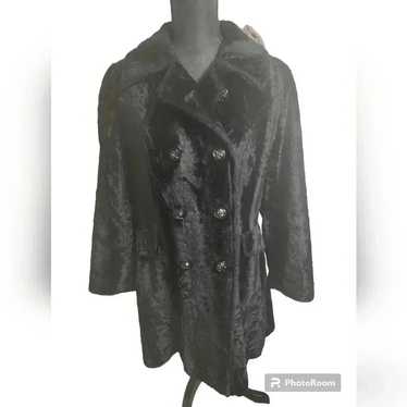 70's Vintage Davis of Boston エコファーコート Vtg Davis of Boston Coat Wool Blend Faux Fur Lined Camel