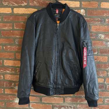 Alpha industries leather jacket - Gem