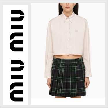 トップス MIU MIU Khaki Tops 2000s MIU MIU Tank Tops Women's Ecru - POIZON