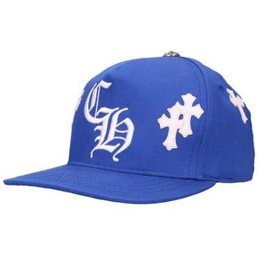 Chrome Hearts CH Logo Leather Cross Baseball Cap - SRM