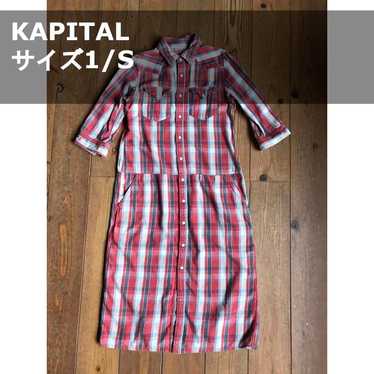 FEPL正規品★24SS★Washed check half sleeve shirts Kapital check shirt - Gem