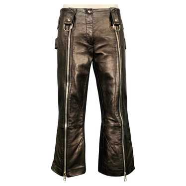 【Dolce&Gabbana】 High-riseレザーパンツ Dolce & Gabbana ドルチェ＆ガッバーナ レザーパンツ - FARFETCH