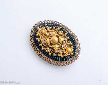 Vintage vintage oval black - Gem