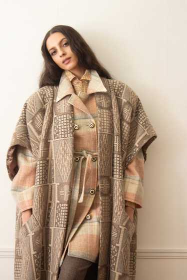 1980s vintage wool cape - Gem