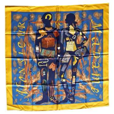 HERMES Monsieur et Madame スカーフ エルメス スカーフ コットン Monsieur et Madame ムッシュー