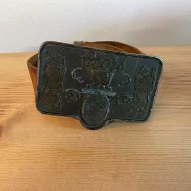 Vintage 70s old school Coors belt and Buckle – Canary In A