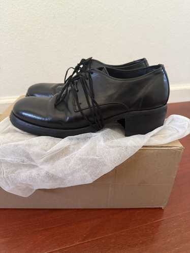✴︎GUIDI Classic Derby Cordovan✴︎ Guidi Women's Classic Derby Shoes Laced Up Single Sole Wide