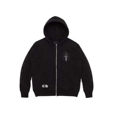 ★クロムハーツ★Chrome Hearts Eye Chart Dagger Zip-Up Hoodie Chrome Hearts Eye Chart Dagger Zip-Up Hoodie Black Men's - US