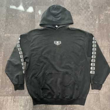 BALENCIAGA◆21AW/BB Pixel Medium Fit パーカー/XS/コットン/WHT/600583 TKVI8 90 Balenciaga BB Pixel Medium Fit Hoodie 'White' 600583TKVI89040