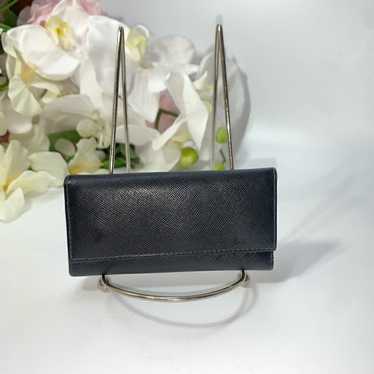 正規品 プラダ Prada 6連キーケース 6-Key Case 革 黒 美品 Prada 6-Key Case Black Leather Unisex Gold Logo Certificate