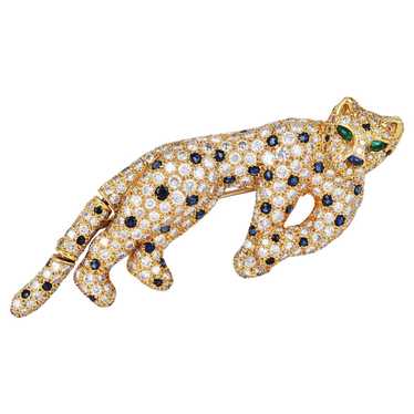 Vintage panther cat gold - Gem