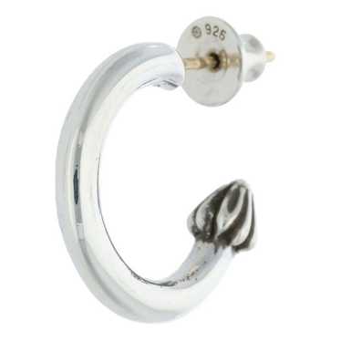 CHROME HEARTS SV925 Scroll Hoop Earrings New n101723 | eBay
