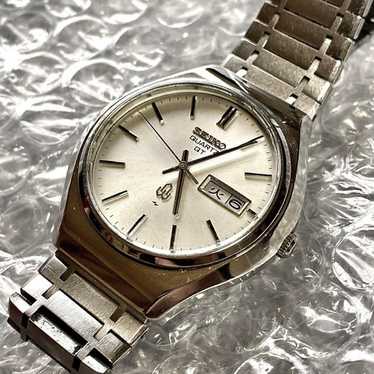 SEIKO、QUARTZ−ＱＴ Seiko Quartz QT Vintage Overhaul Date Silver Round Quartz