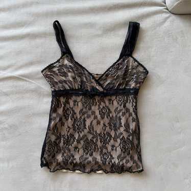 【TLLDAWN】LACE TRIM BABY TOP black Forever 21 babydoll lace - Gem