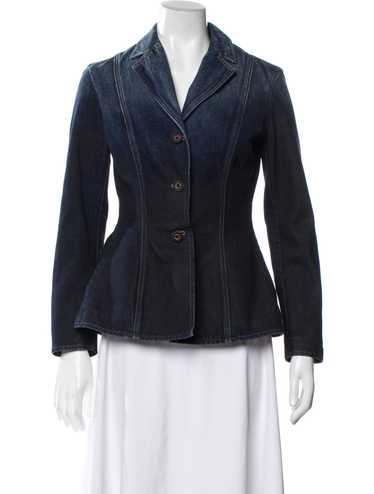 Christian Dior 変形 プリーツ ヴィンテージ ジャケット 11号 Cropped Jacket with Removable Ruched Collar Black Technical