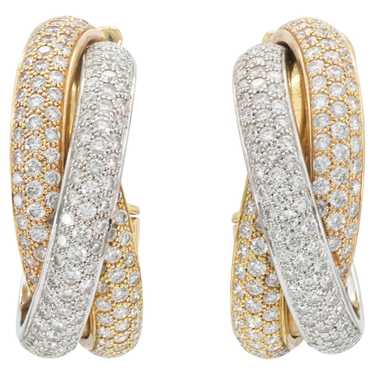 Cartier trinity diamond earrings - Gem