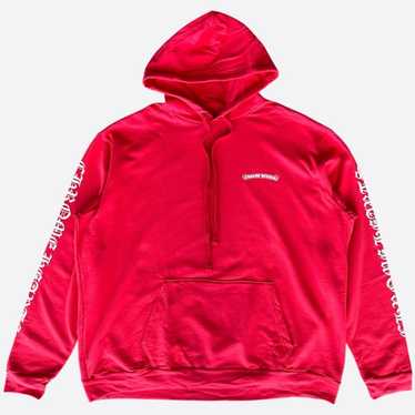 CHROME HEARTS スクロール パーカー レッド SCROLL HOODIE RED Chrome Hearts Scroll Sweatshirt Red – PIECES