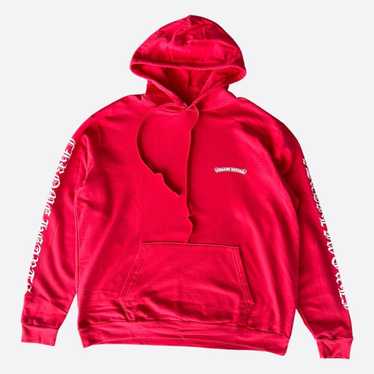 CHROME HEARTS スクロール パーカー レッド SCROLL HOODIE RED 🚨 Chrome Hearts Scroll Hoodie “Red” XL XXL Available Now In