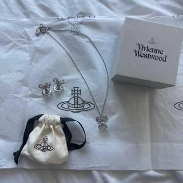 Vivienne Westwood★Octavie Pendant Necklace ネックレス Octavie Choker in PLATINUM-PINK-PINK-CZ | Vivienne Westwood®