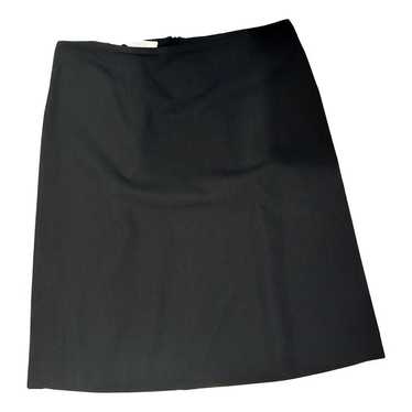 Vintage MIU MIU Raw Cut Wrap Skirt Virgin Wool Checked Made