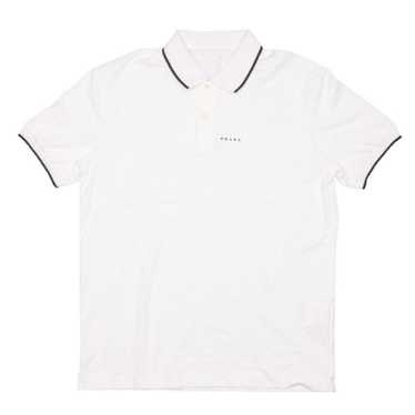 PRADA ポロシャツ ホワイト　L White Piqué polo shirt | PRADA