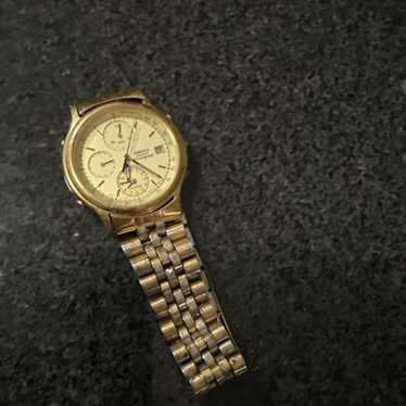 ヴィンテージSEIKO クロノグラフ 7T32-6A5A ゴールド　腕時計 Vintage Seiko Chronograph 7T32-6A5A Quartz Japan Men's Watch