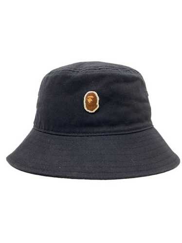 【極美品】90s APE エイプ バケットハット ブラック 黒 size L Bape hat black a - Gem
