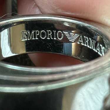 Sterling Silver Emporio Armani Ring Size 10 - Etsy