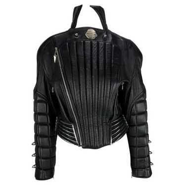ティエリーミュグレージャケットブラック9AR 希少 Thierry Mugler - 80s 90s ティエリーミュグレー ライトニング