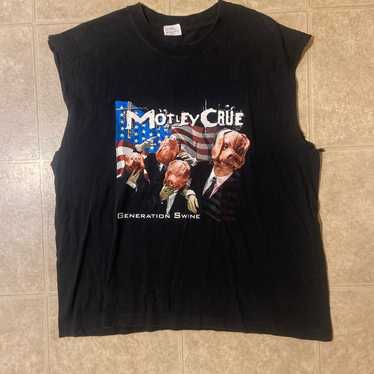 97年 MOTLEY CRUE Generation Swine プロモTシャツ Motley Crue Generation Swine PIG Shirt Single Stitch Ogio