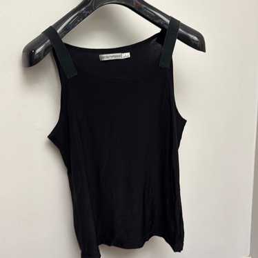 トップス vintage 80s emporio armani tank top EMPORIO ARMANI men's tank top sleeveless wide shoulder with