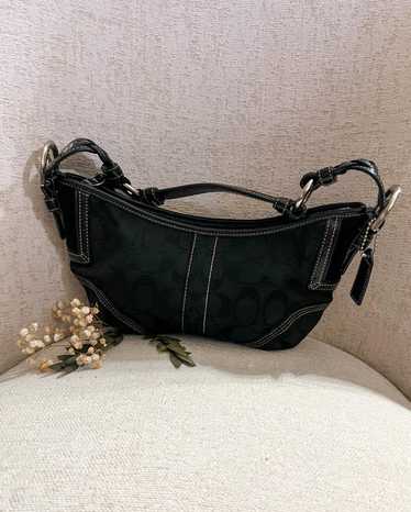 バッグ Coach Mini Signature Small Hobo Coach Mini Signature Hobo Purse Shoulder Bag Y2K White