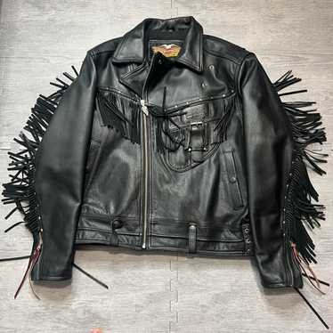 RARE Vintage Leather Fringe Jacket Amazing Classic Beautiful