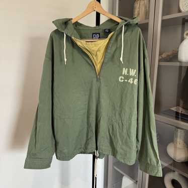ジャケット・アウター 80s 90s camo nylon anorak military y2k H&M Nylon Anorak Camo Windbreaker Jacket Shiny Retro Small
