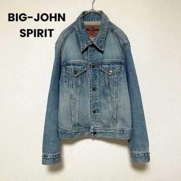 BIG JOHN SPIRIT 90s Denim Jacket G Jean L Blue Cotton SP601