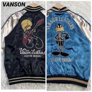 Vanson Looney Tunes スタジャン Mサイズ VANSON×LOONEY TUNES Warner BROS.ワーナー100周年記念 バンソン