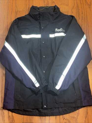 FREE SHIPPING Vintage FedEx jacket with pockets. Zip | Depop