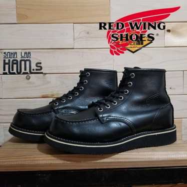 Red Wing Boots 8130 classic US:9D Leather Black 037267d | eBay